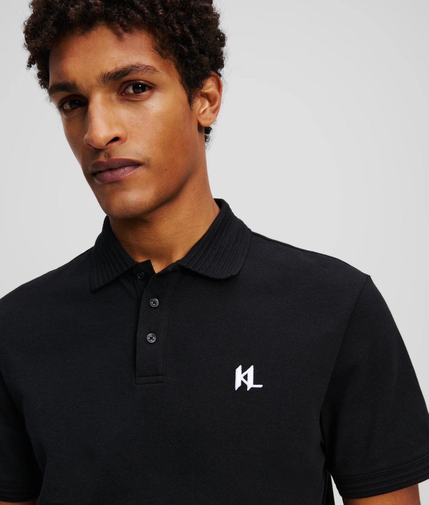 KARL MONOGRAM POLO SHIRT