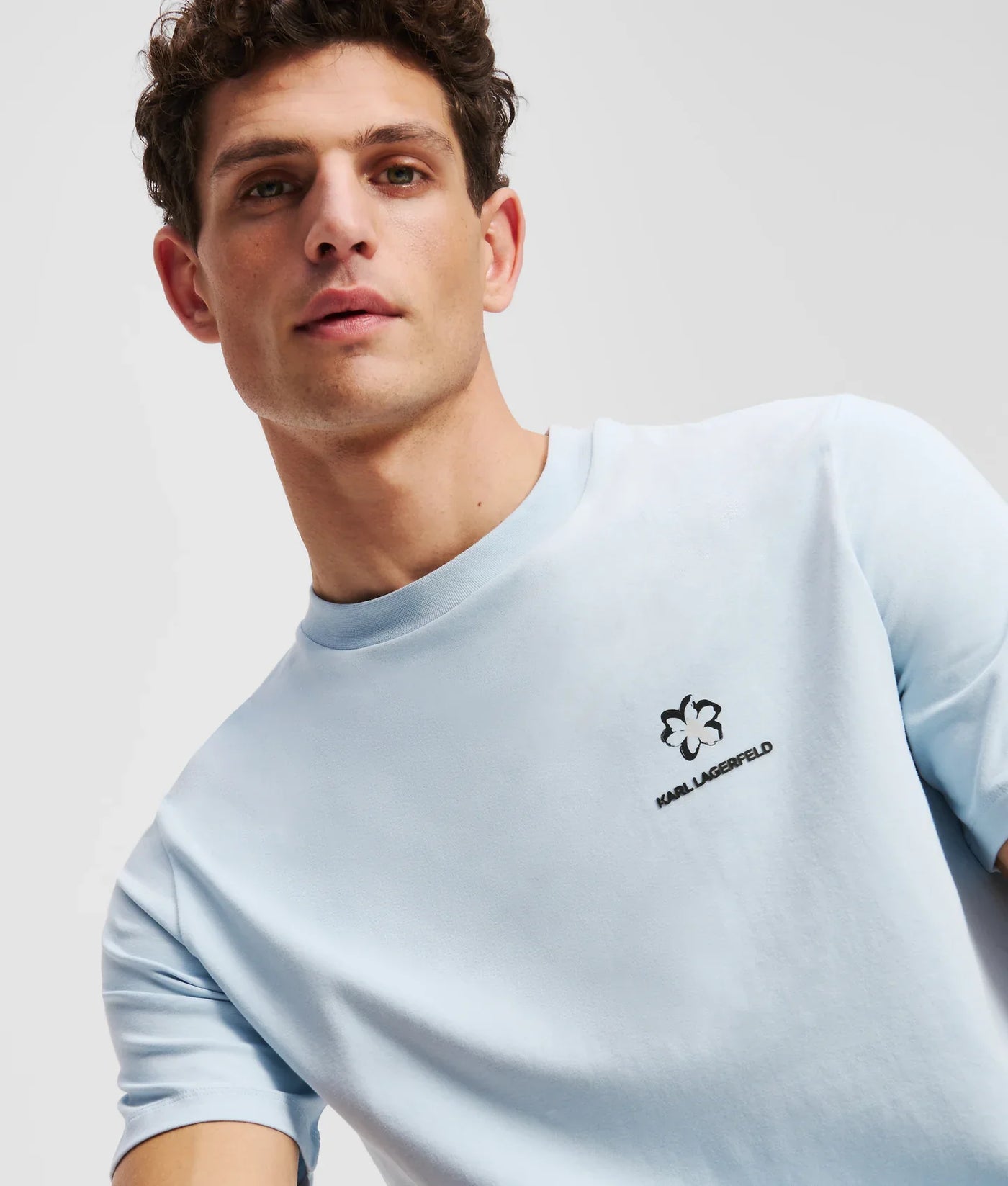 KARL FLOWER PRINT T-SHIRT