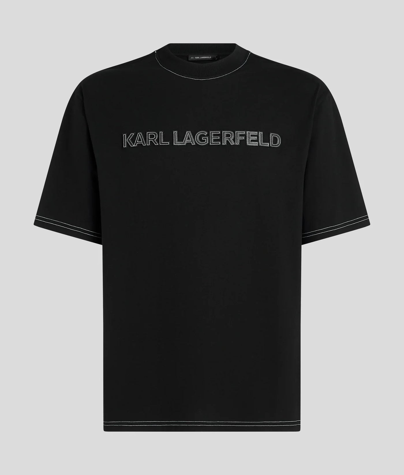 KARL CONTRAST STITCH T-SHIRT