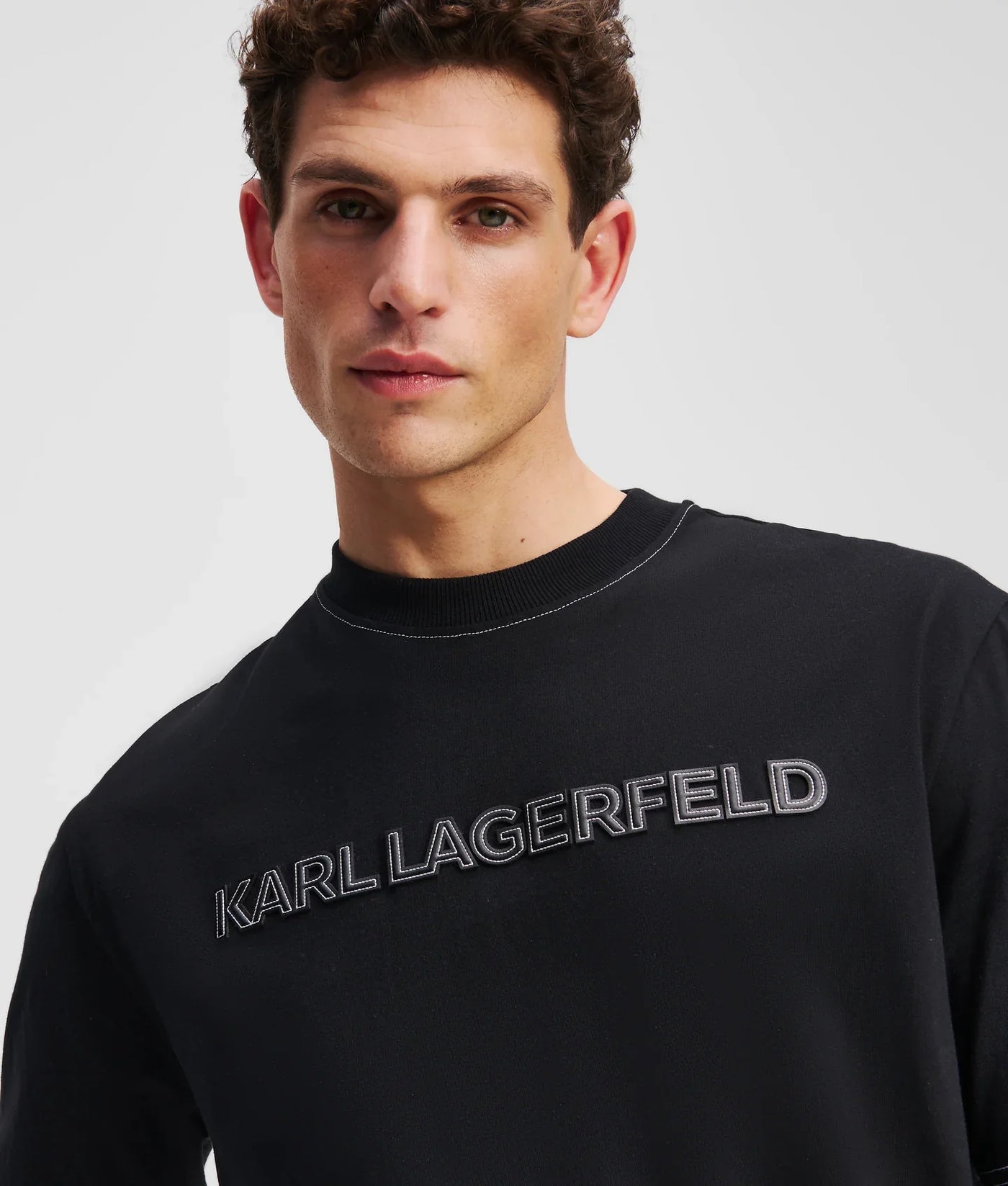 KARL CONTRAST STITCH T-SHIRT