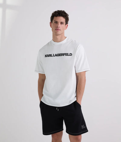KARL CONTRAST STITCH T-SHIRT