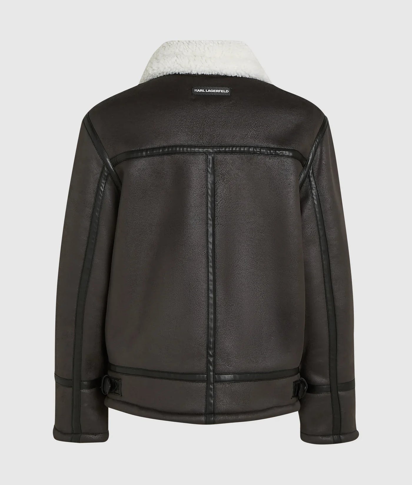 KARL MONOGRAM SHEARLING JACKET