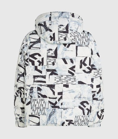 KARL ALL-OVER MONOGRAM PUFFER JACKET