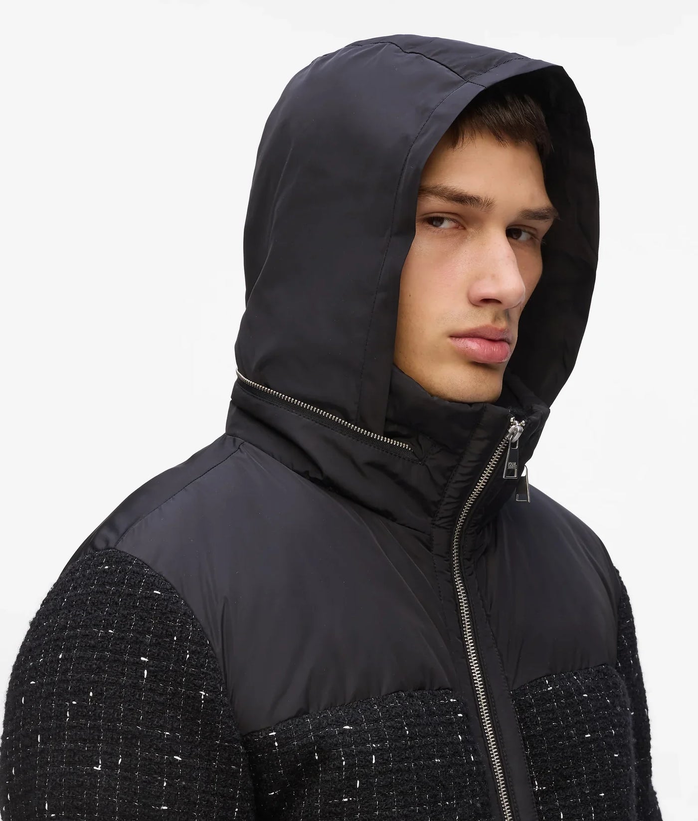 KARL BOUCLE PUFFER JACKET