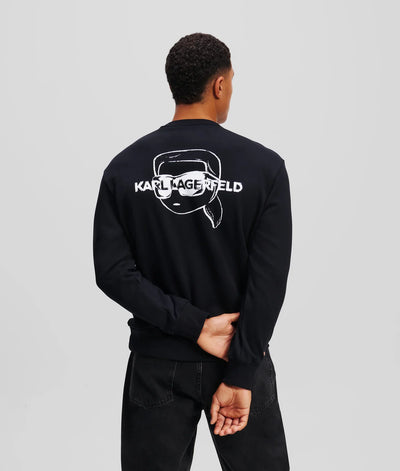 KARL IKON GRAPHIC SWEATSHIRT
