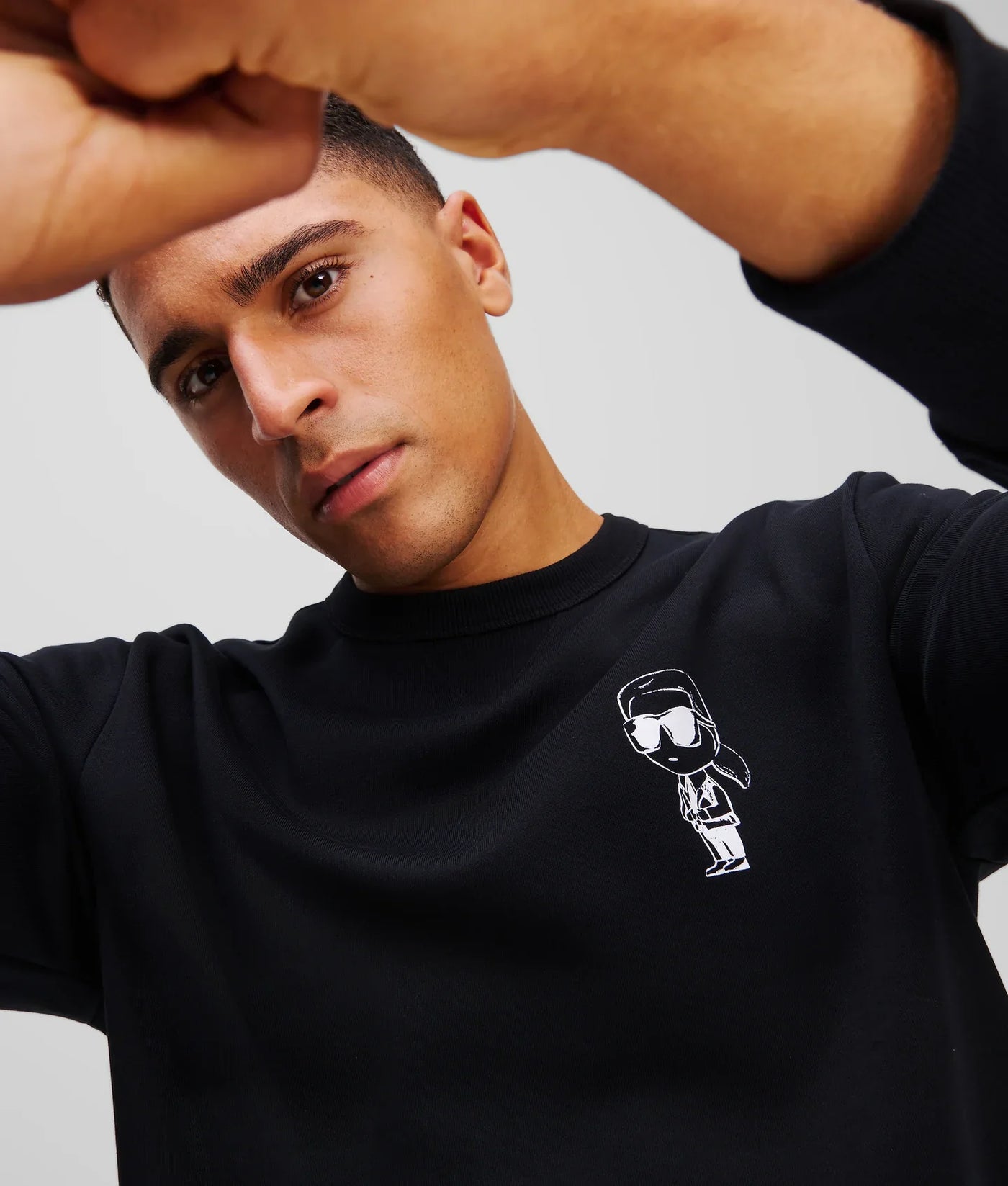 KARL IKON GRAPHIC SWEATSHIRT