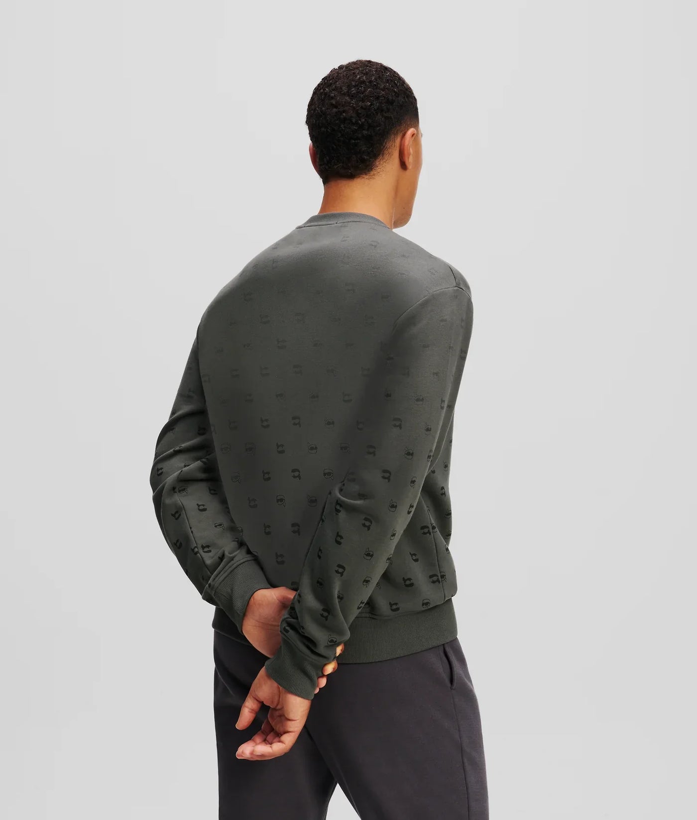 KARL IKON ALL-OVER-PRINT SWEATSHIRT