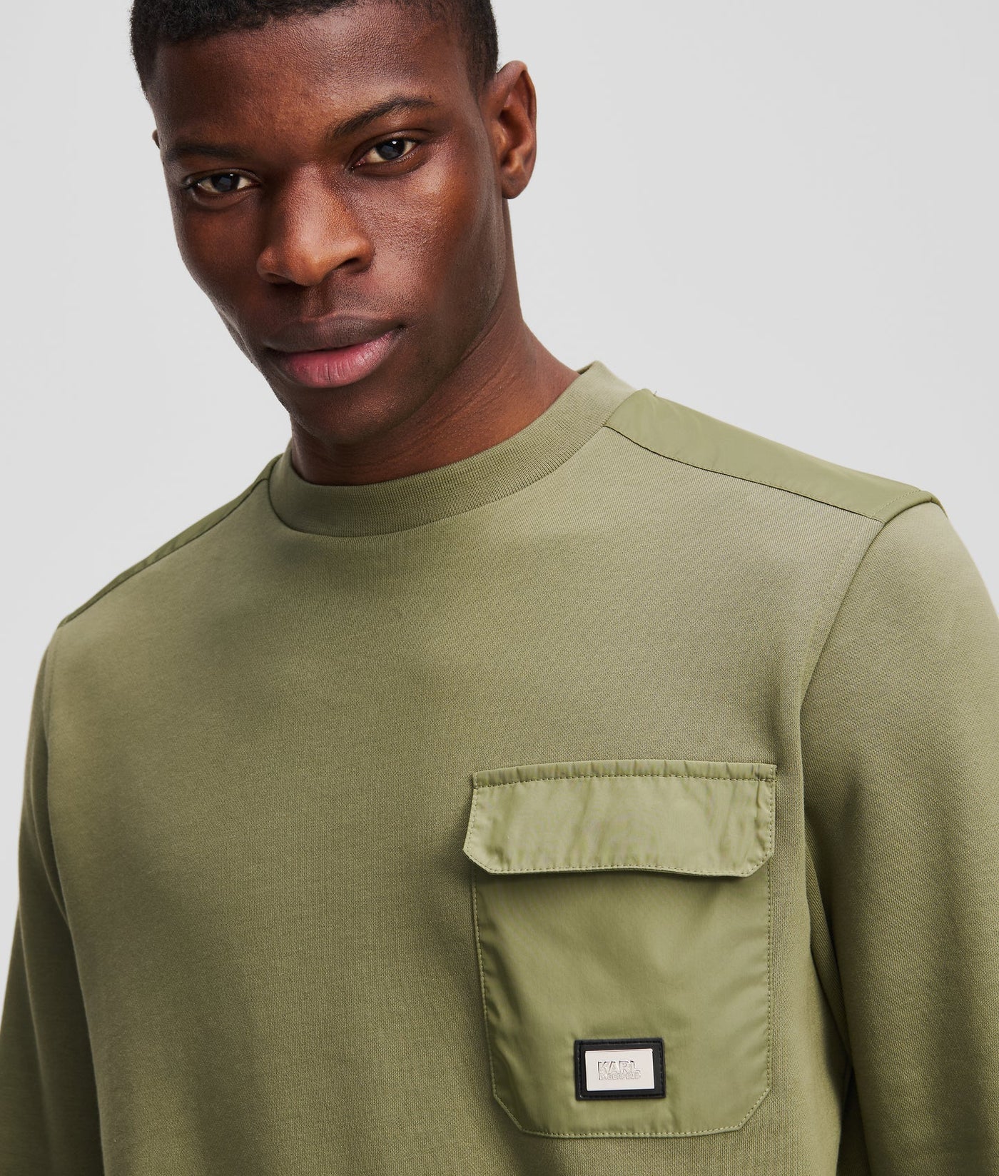 KARL CHEST POCKET SWEATSHIRT