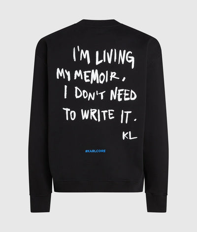 KARL RELAXED KARL QUOTE SWEATSHIRT
