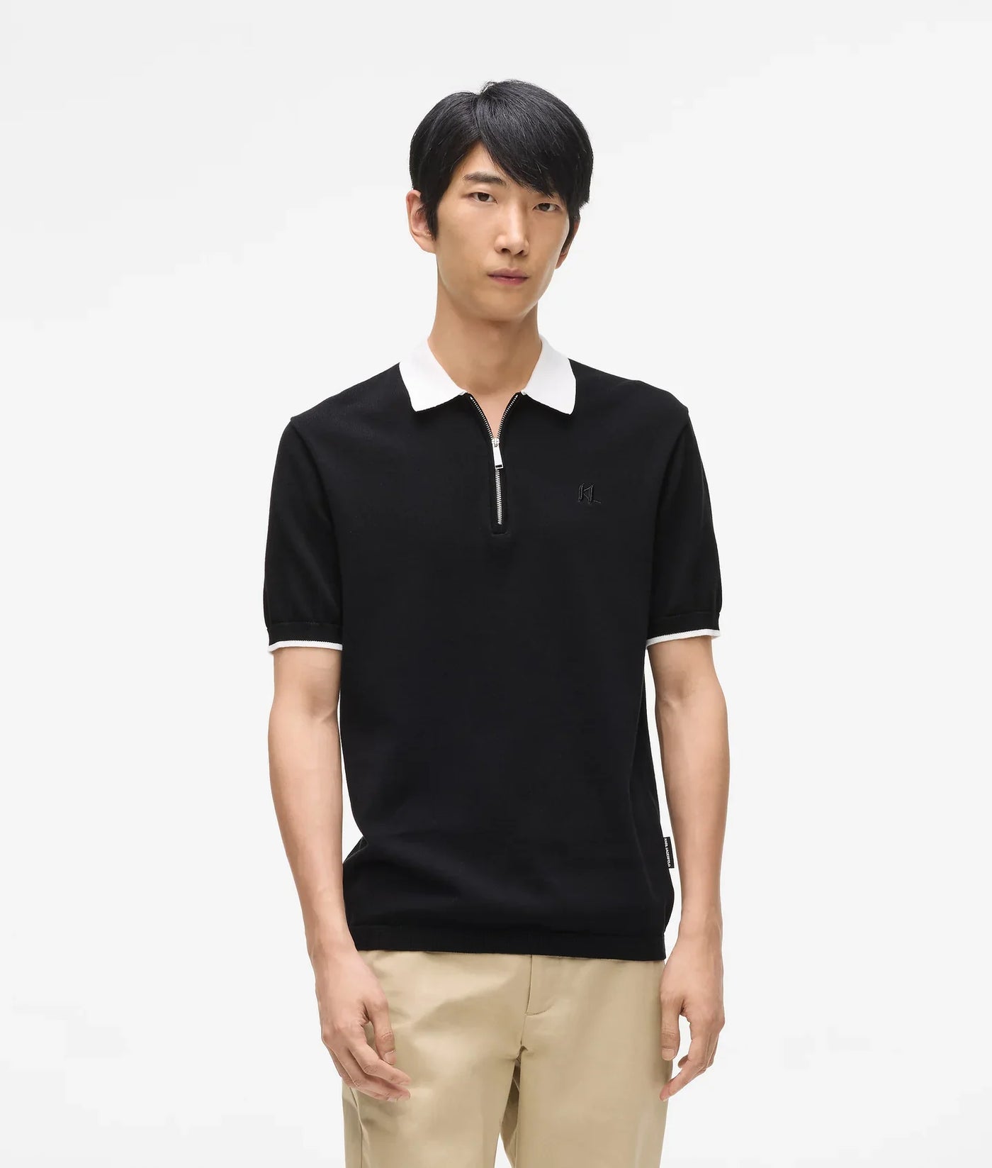 KARL CONTRAST COLLAR POLO SHIRT