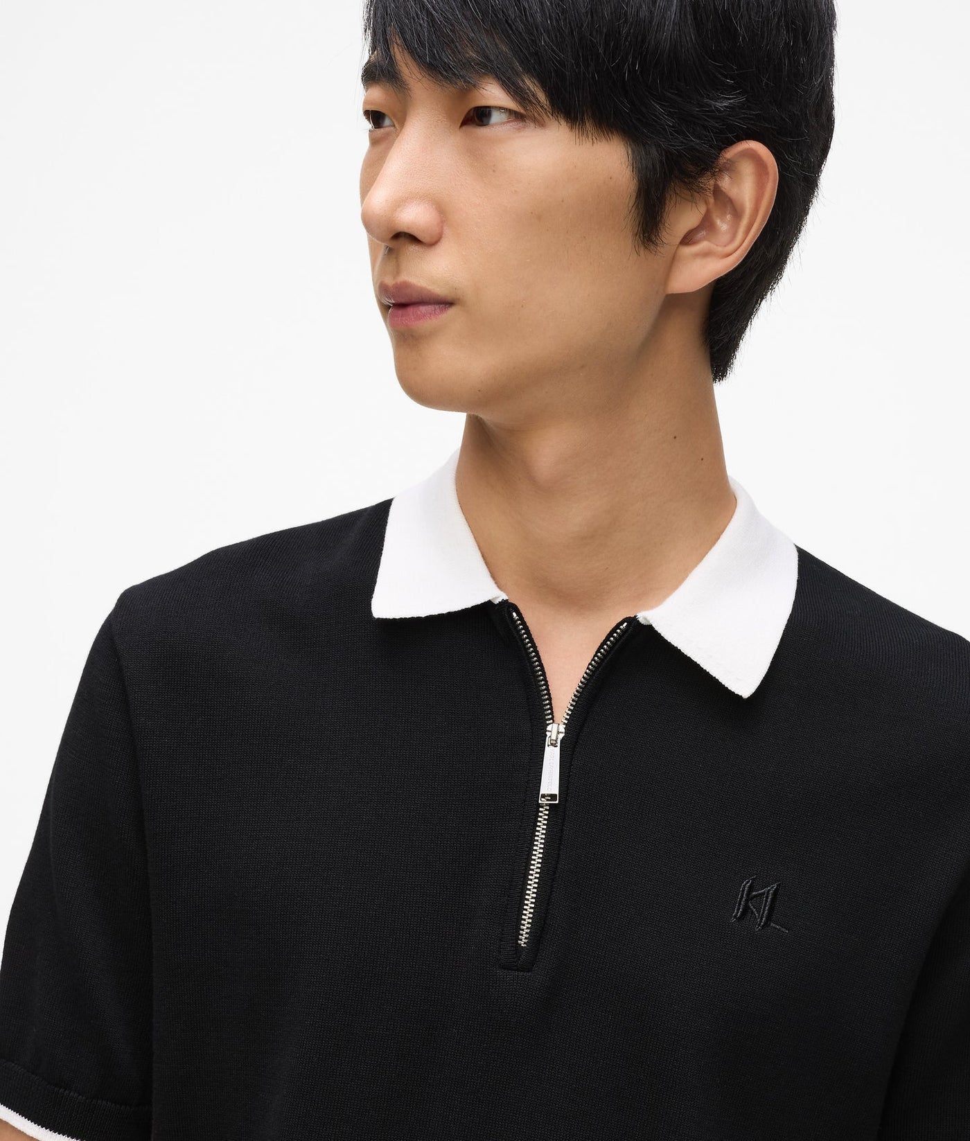KARL CONTRAST COLLAR POLO SHIRT