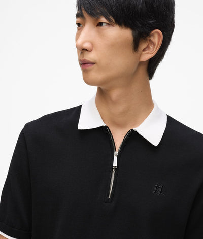KARL CONTRAST COLLAR POLO SHIRT
