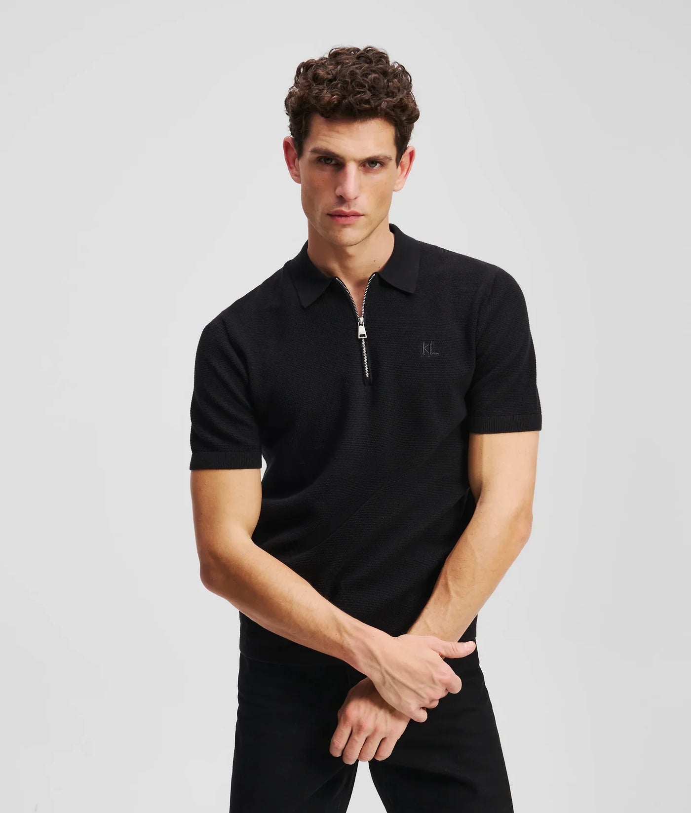 KARL ZIP-UP POLO SHIRT