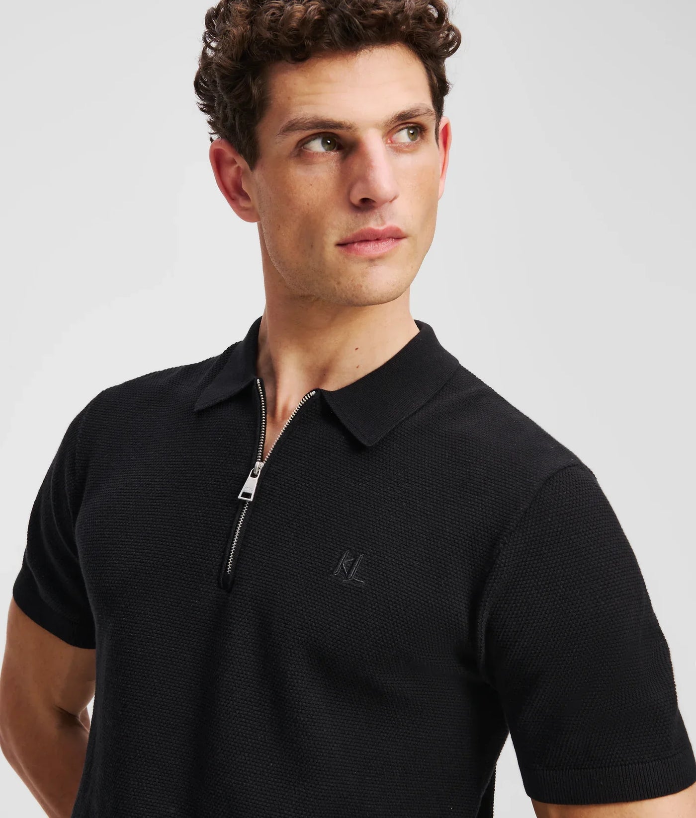 KARL ZIP-UP POLO SHIRT