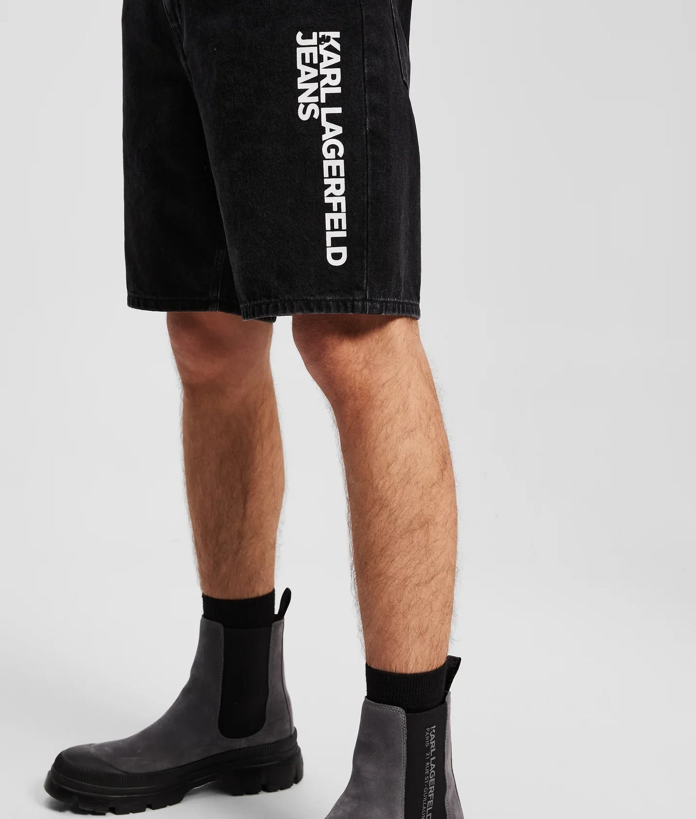 KARL RELAXED DENIM SHORTS