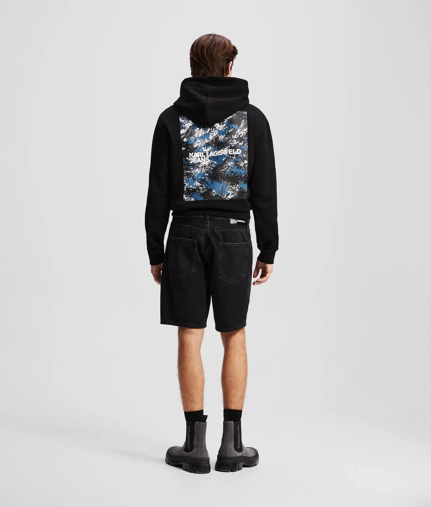 KARL RELAXED DENIM SHORTS