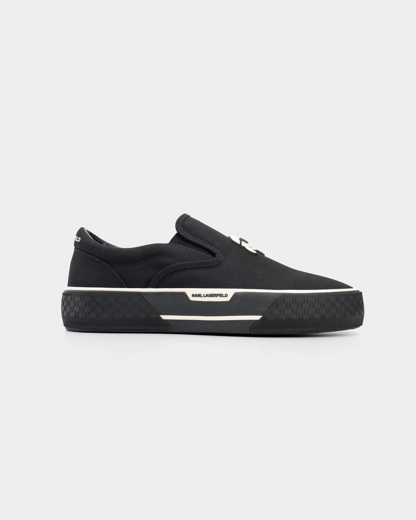 KARL KAMPUS MAX NFT SLIP ON BLACK CANVAS MONO