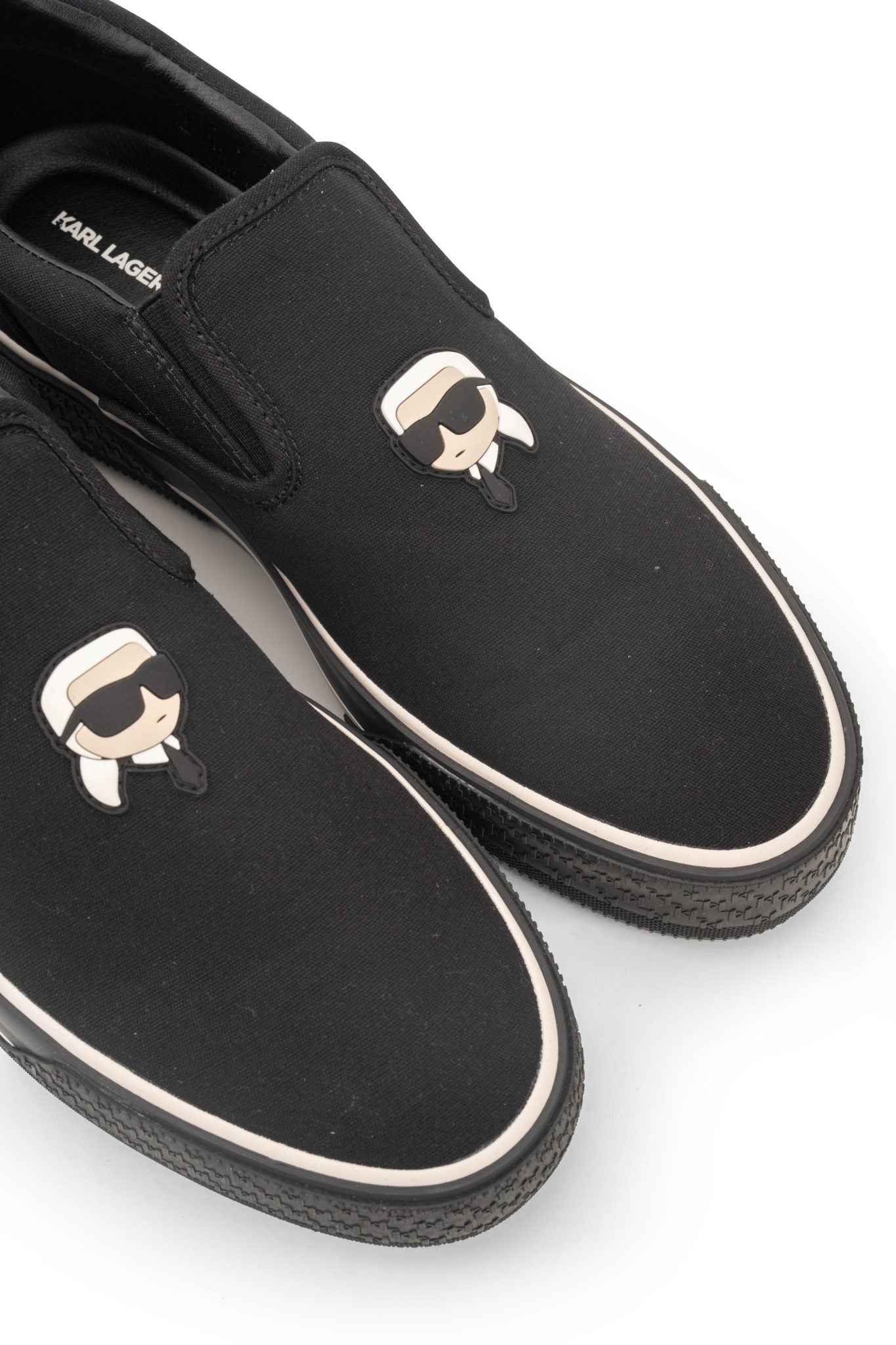 KARL KAMPUS MAX NFT SLIP ON BLACK CANVAS MONO