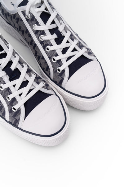 KARL KAMPUS MAX MONOGRAM LO LACE NAVY FLIGHT CHEVRON