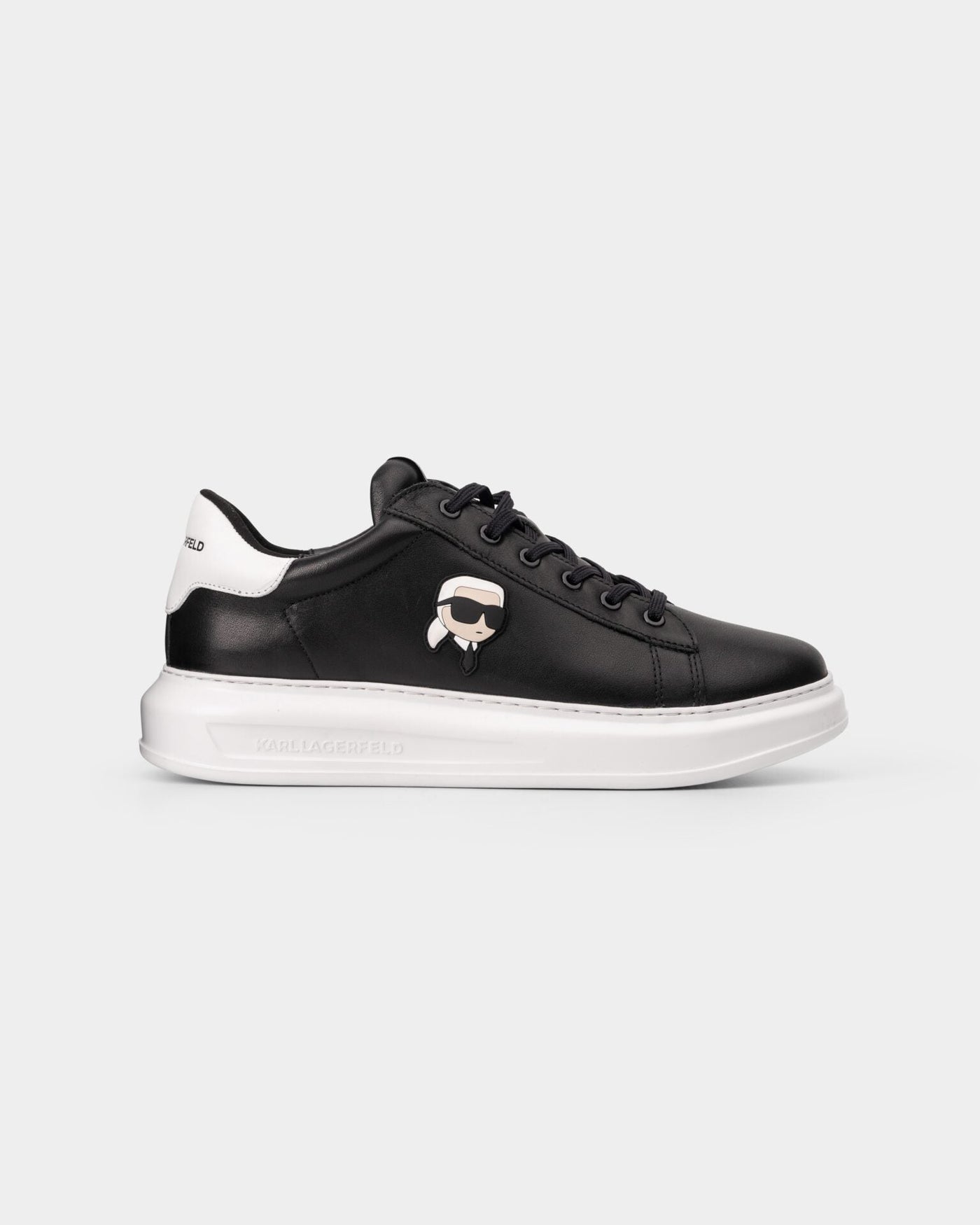 KARL KAPRI NFT LO LACE SNEAKER BLACK LTHR