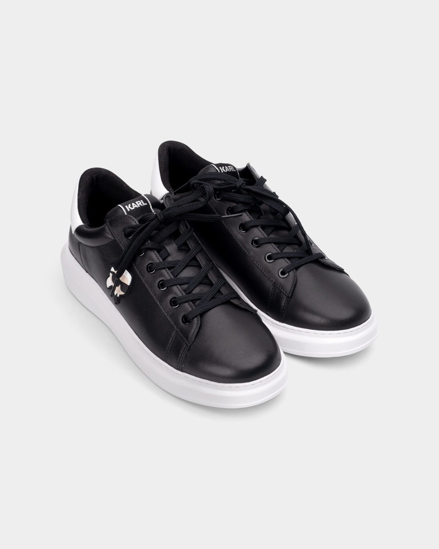 KARL KAPRI NFT LO LACE SNEAKER BLACK LTHR