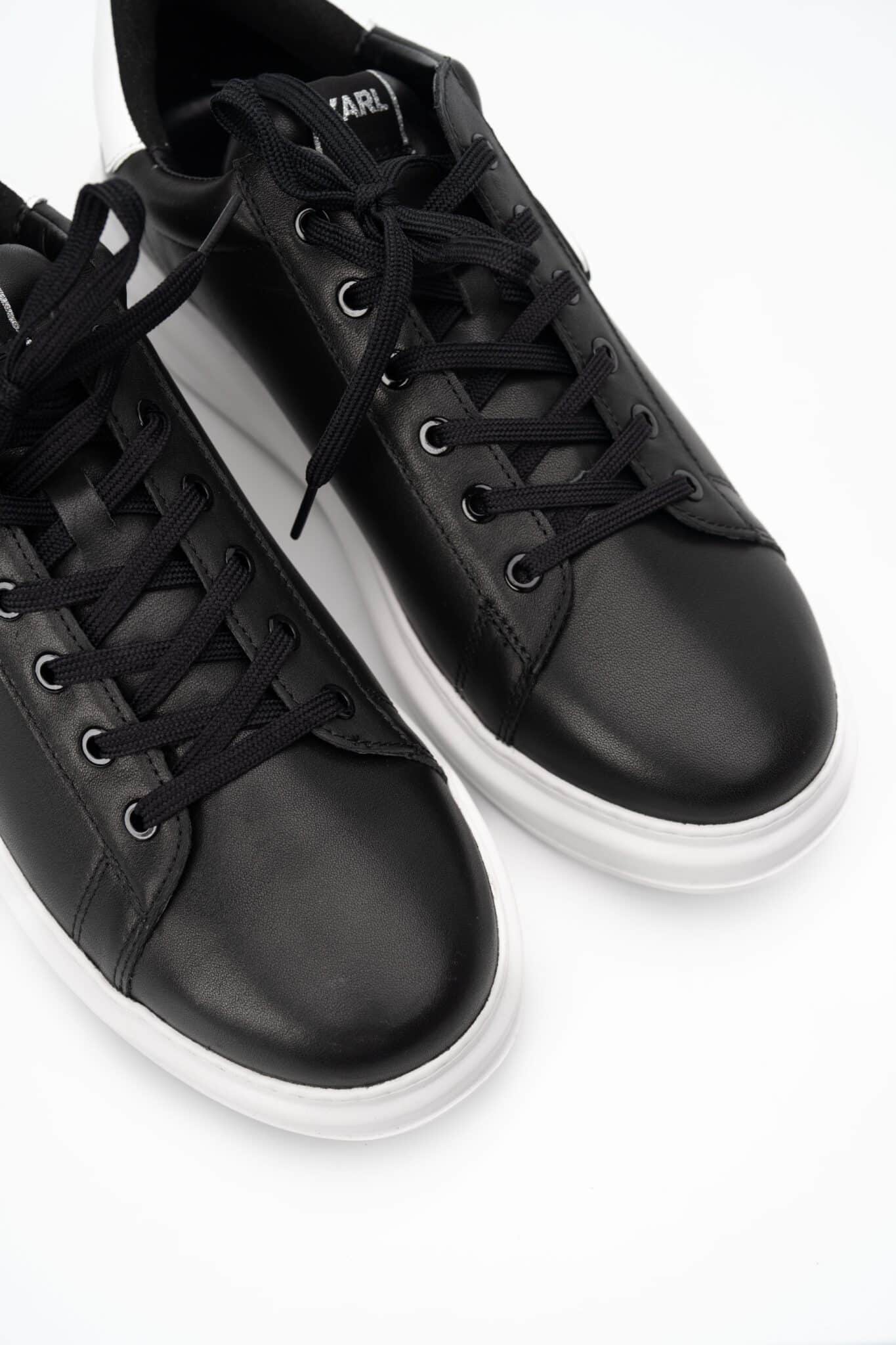 KARL KAPRI NFT LO LACE SNEAKER BLACK LTHR