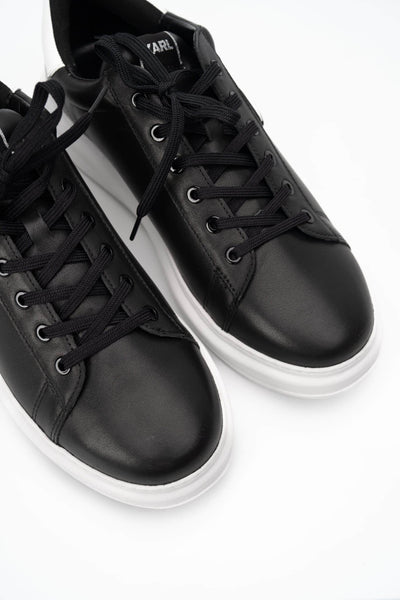 KARL KAPRI NFT LO LACE SNEAKER BLACK LTHR