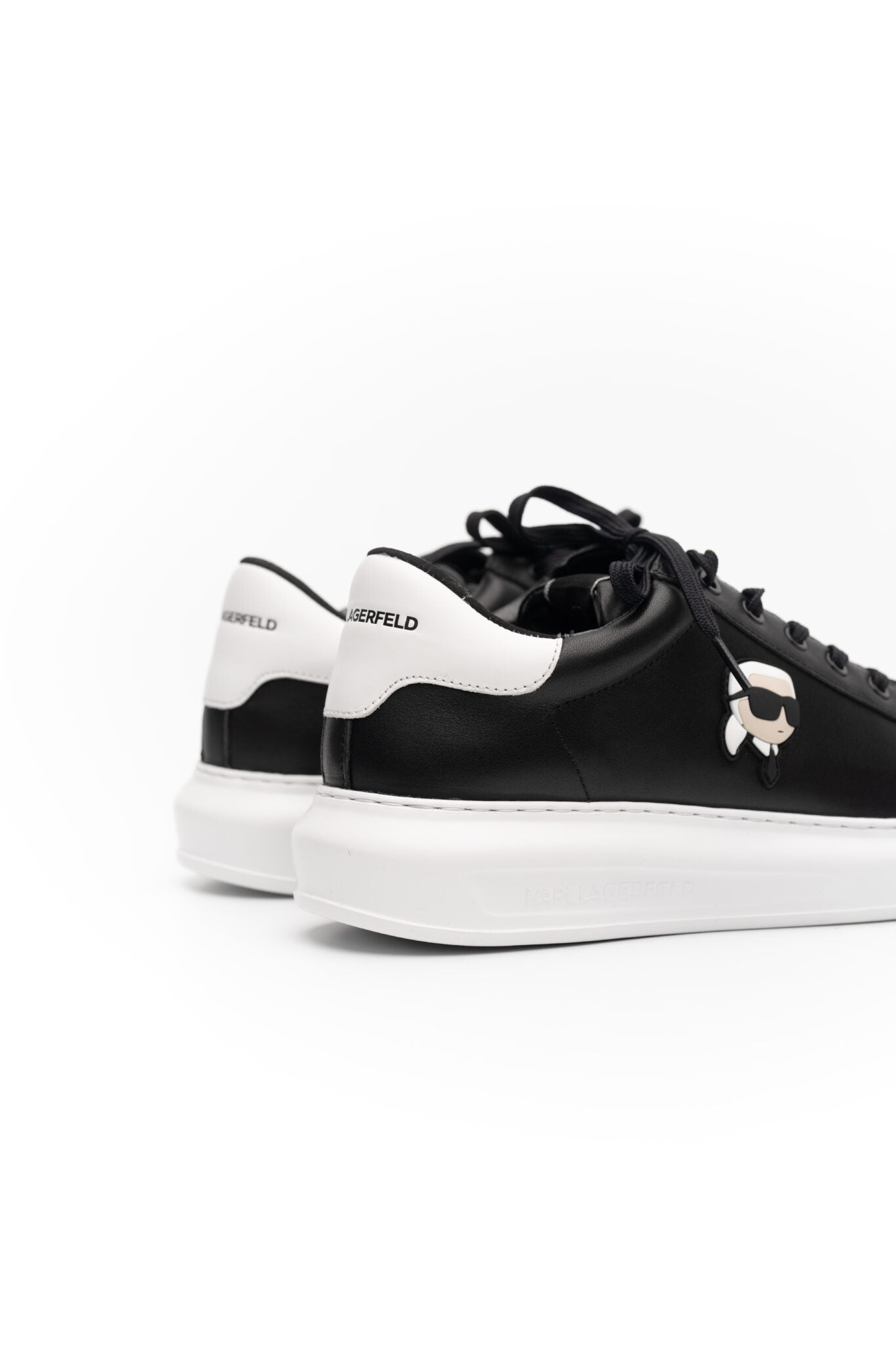 KARL KAPRI NFT LO LACE SNEAKER BLACK LTHR