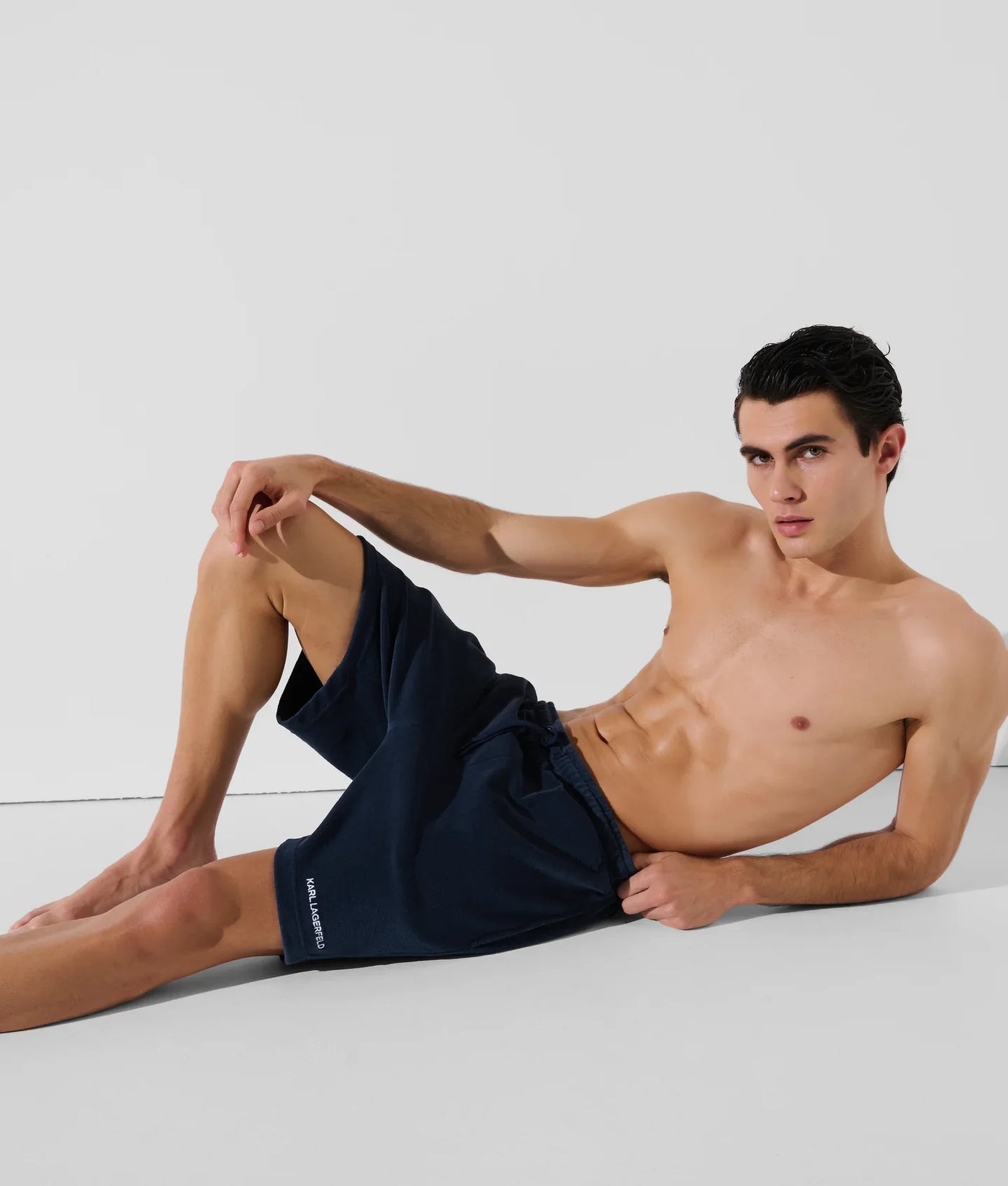 KARL LOGO TOWEL SHORTS