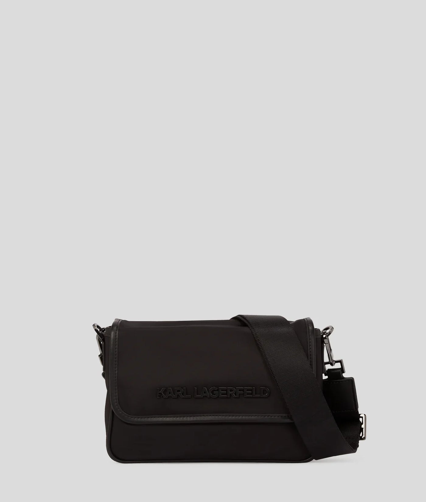 KARL K/ESSENTIAL NYLON CROSSBODY BAG