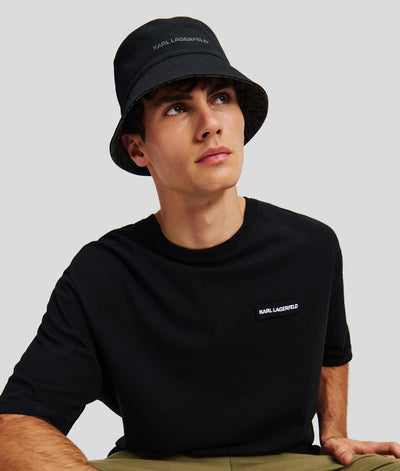 KARL MONOGRAM REVERSIBLE BUCKET HAT