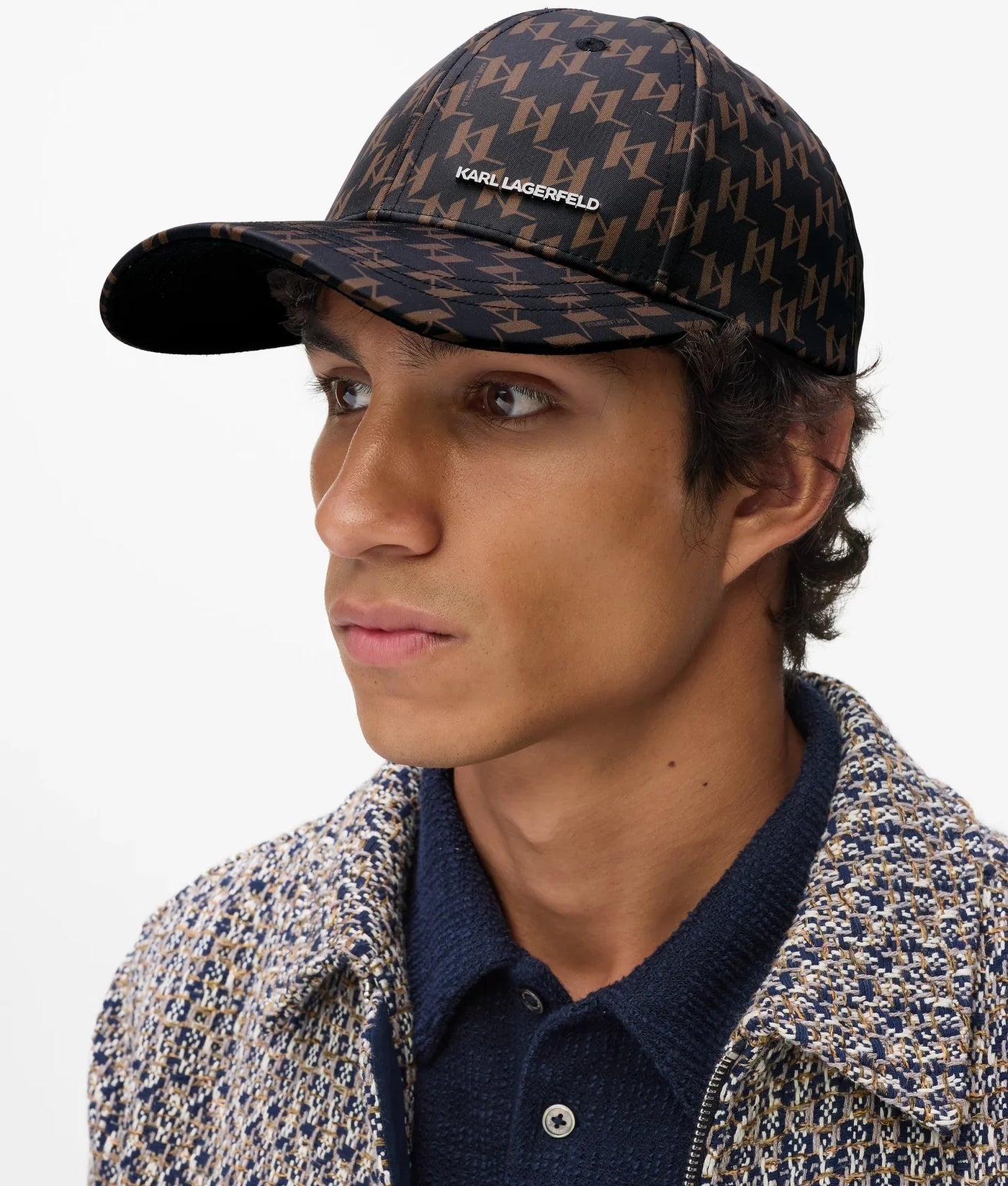 KARL K/MONOGRAM ALL-OVER PRINT CAP