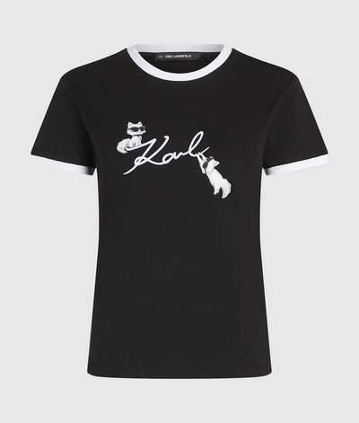 KARL IKON SIGNATURE CHOUPETTE T-SHIRT