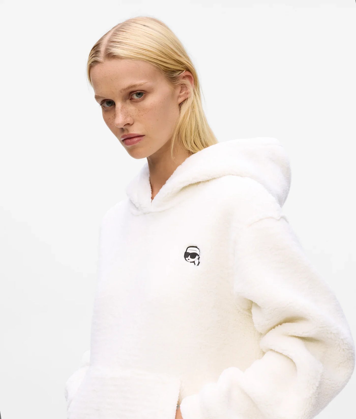 KARL IKON TEDDY HOODIE