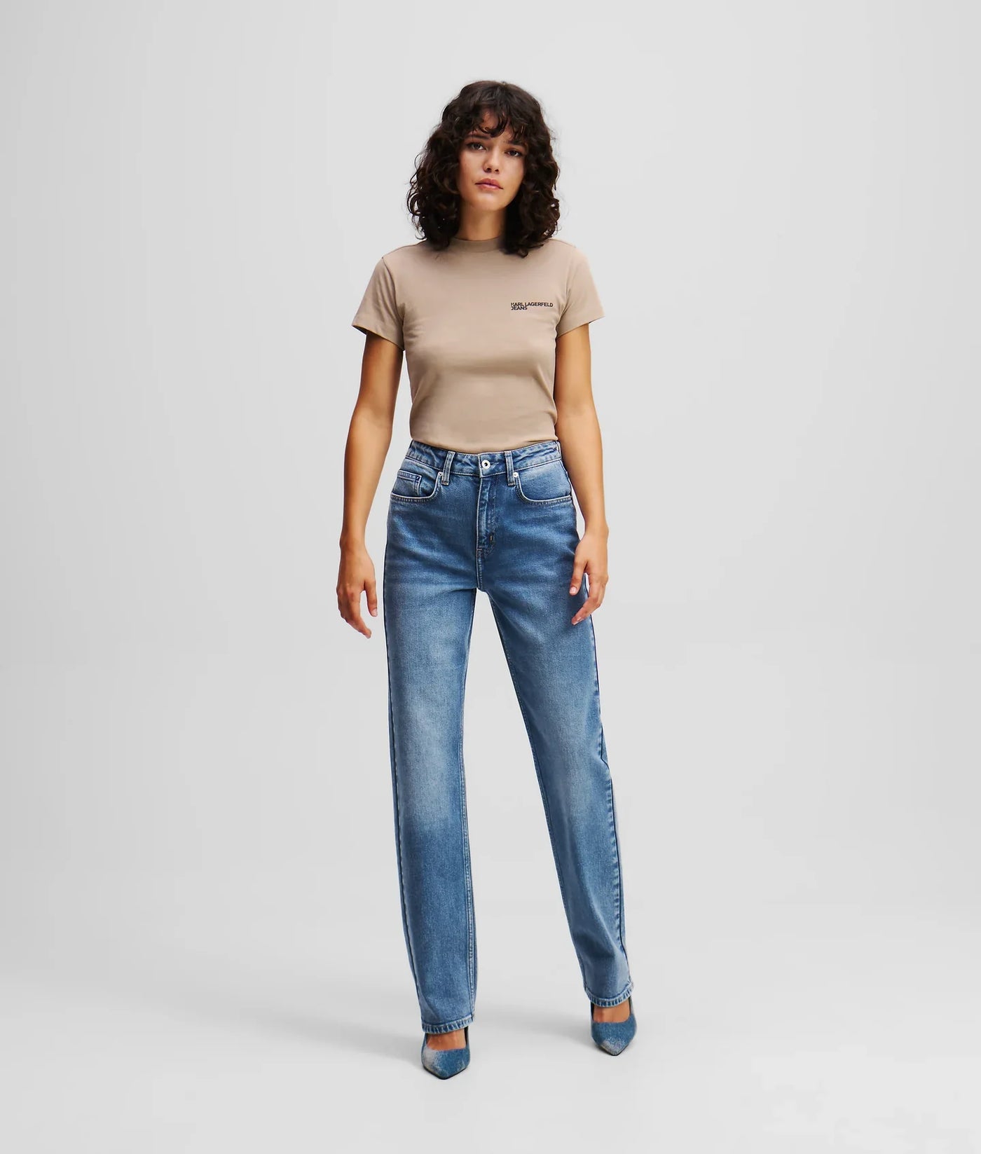 KARL HIGH-RISE STRAIGHT JEANS