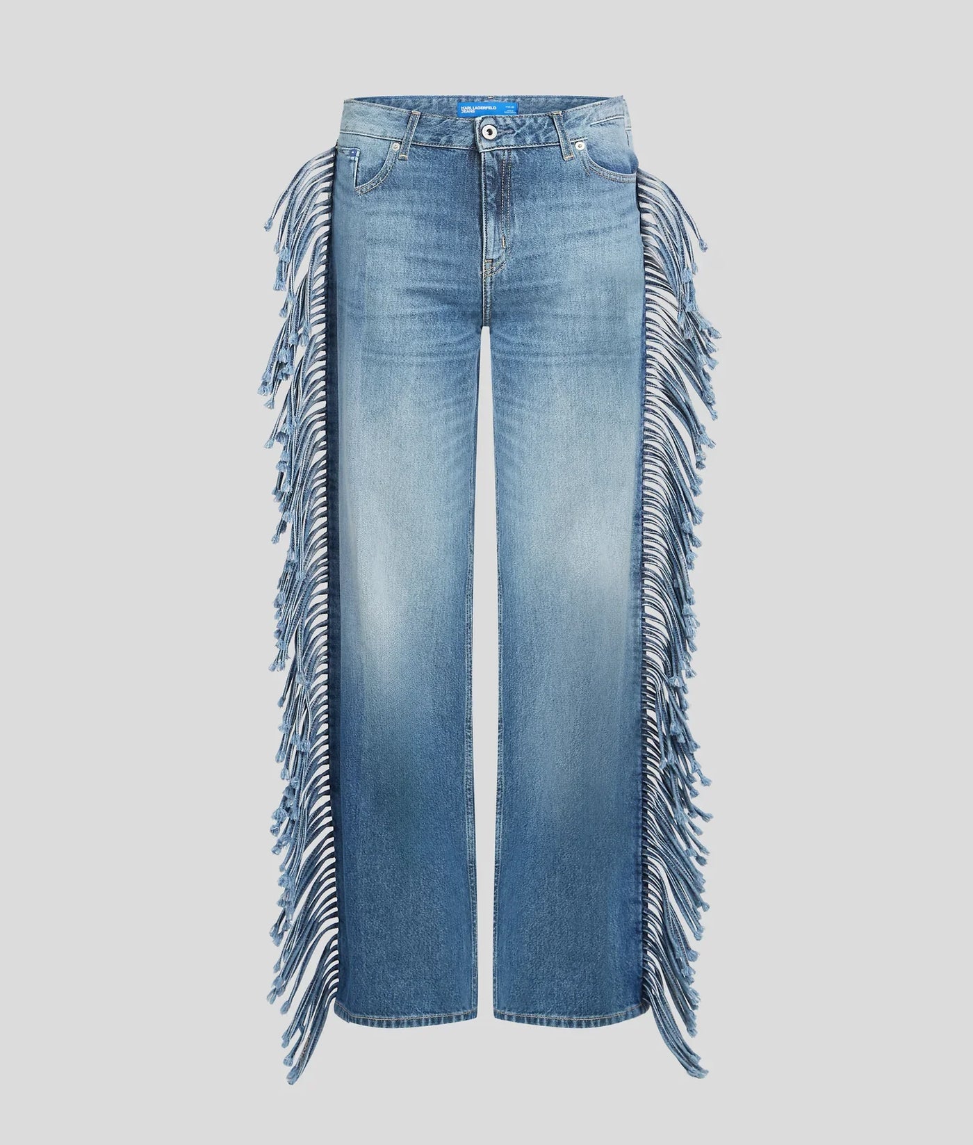 KARL FRINGED RELAXED JEANS