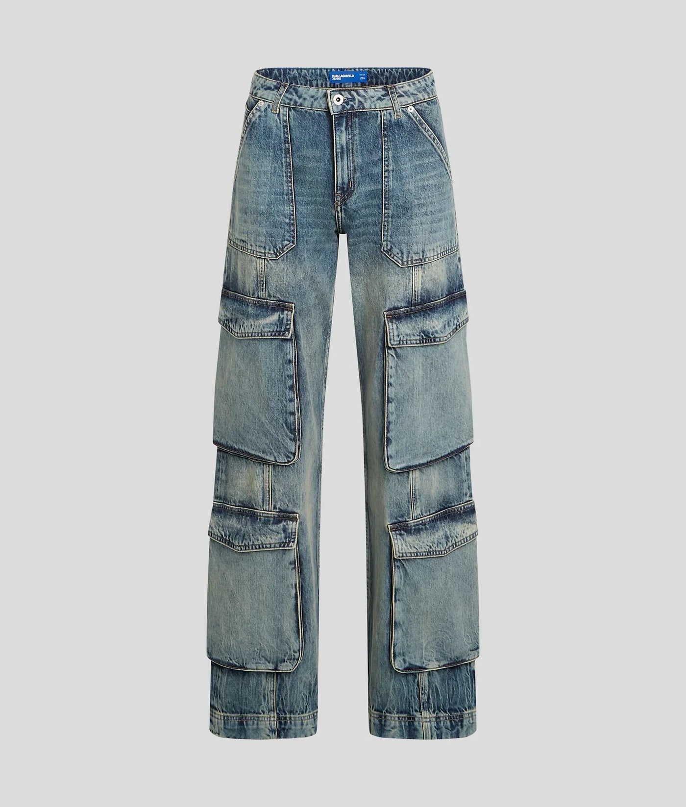 KARL UTILITY MID-RISE RELAXED JEANS