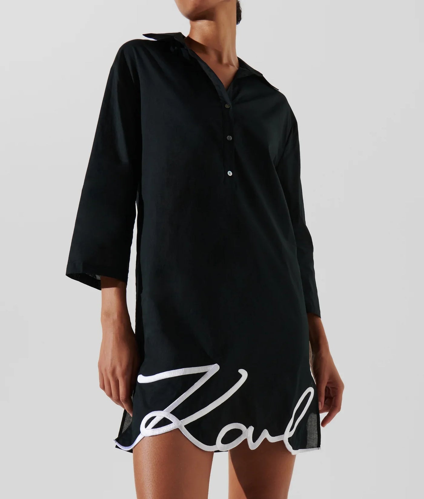 KARL SIGNATURE BEACH SHIRT DRESS
