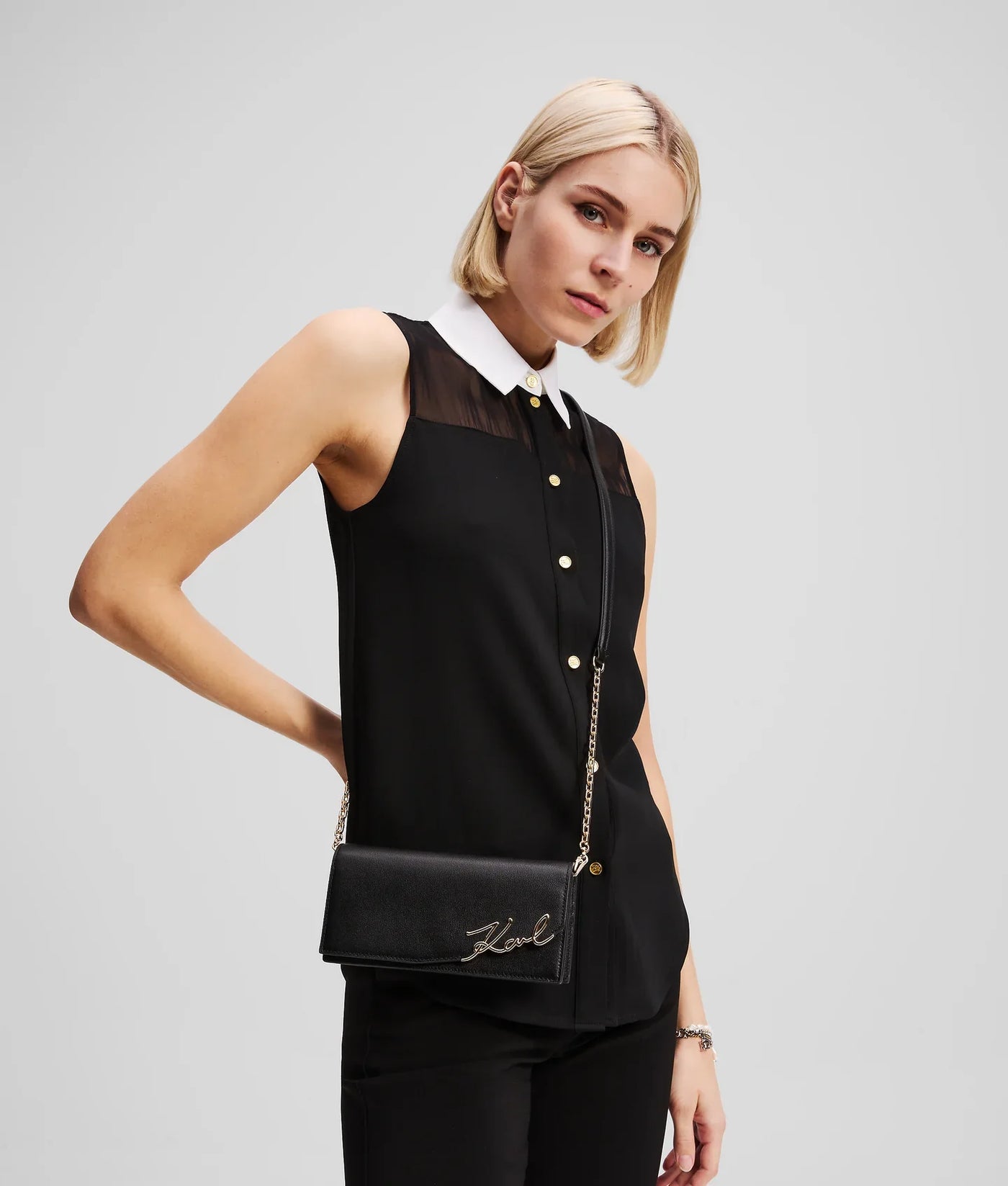 KARL K/SIGNATURE WALLET ON CHAIN