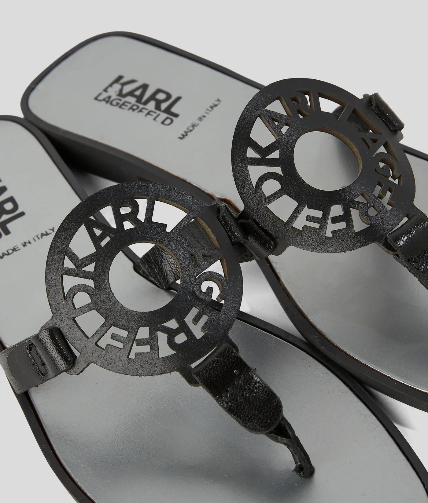 KARL RING LOGO SANDALS