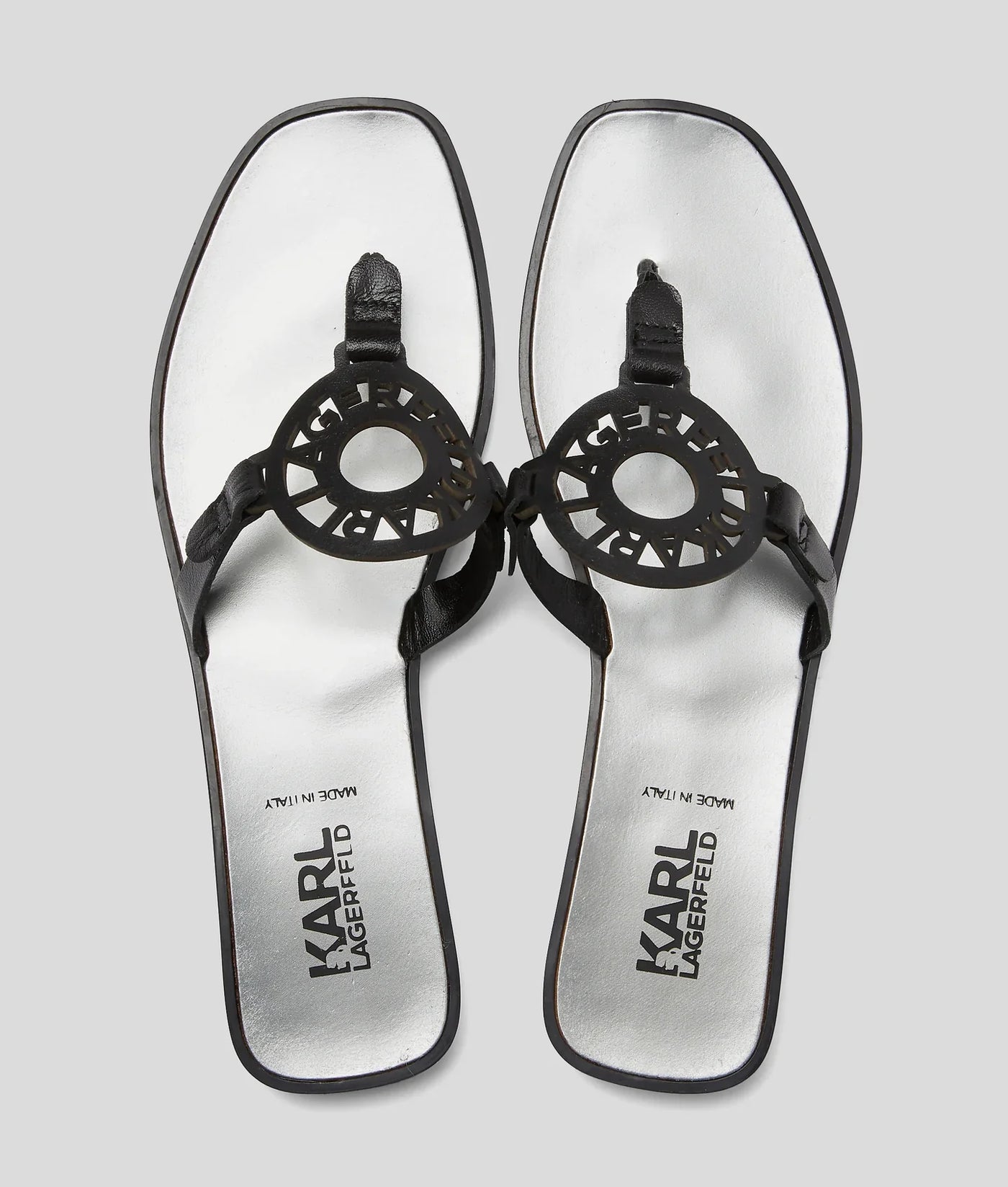 KARL RING LOGO SANDALS