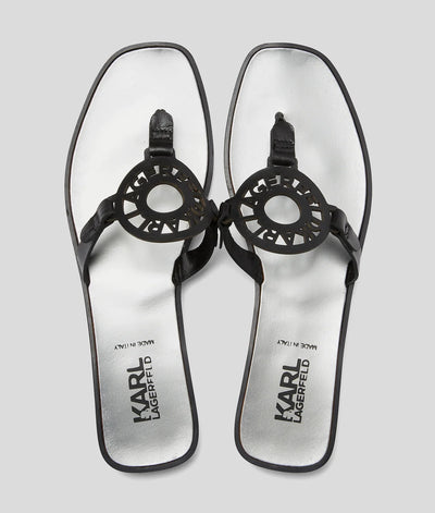 KARL RING LOGO SANDALS