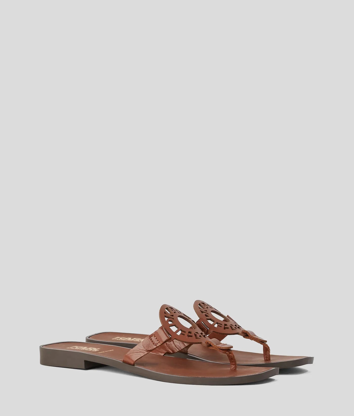 KARL RING LOGO SANDALS