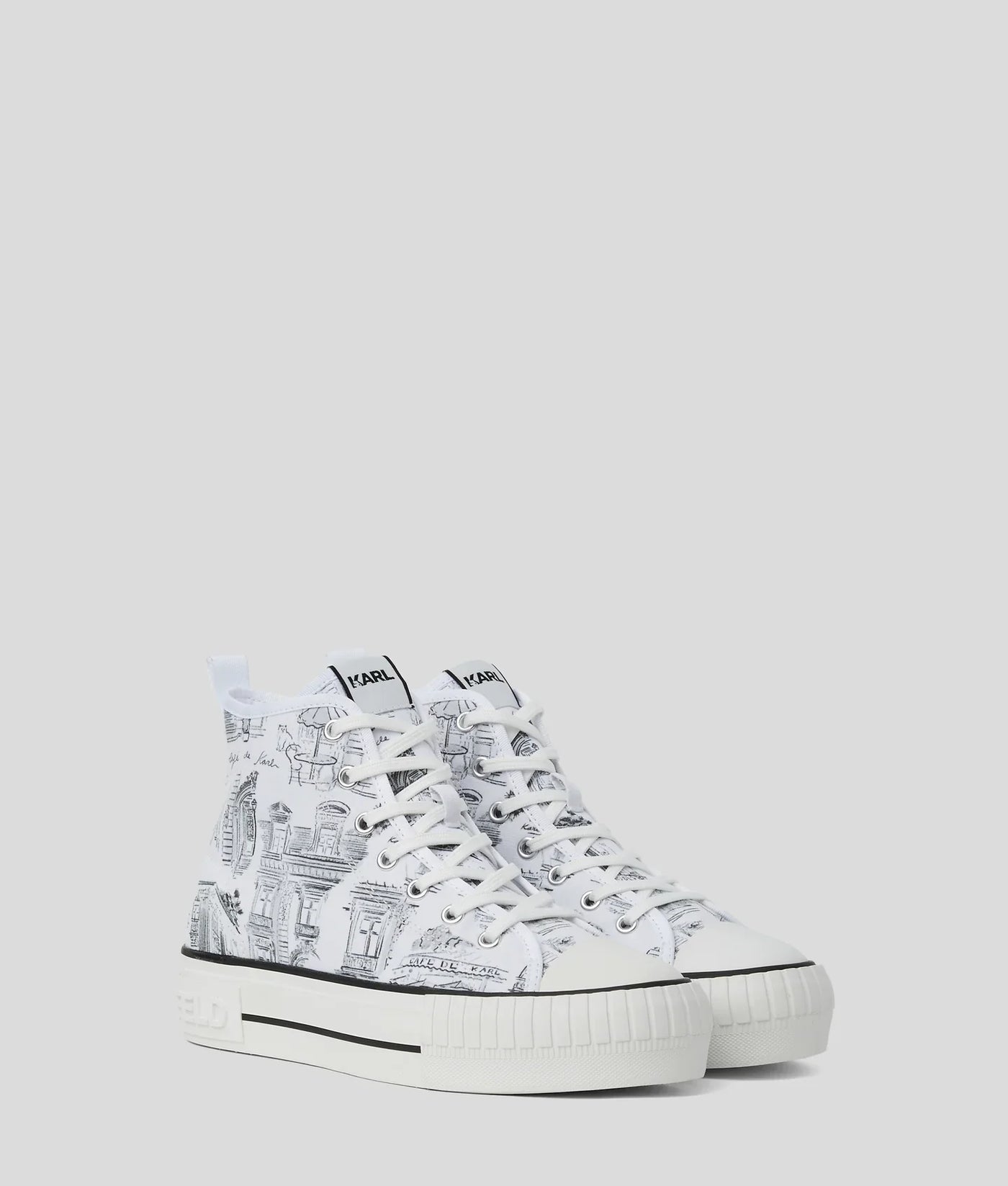 KARL KL X JORGE PARRA HIGH-TOP SNEAKERS