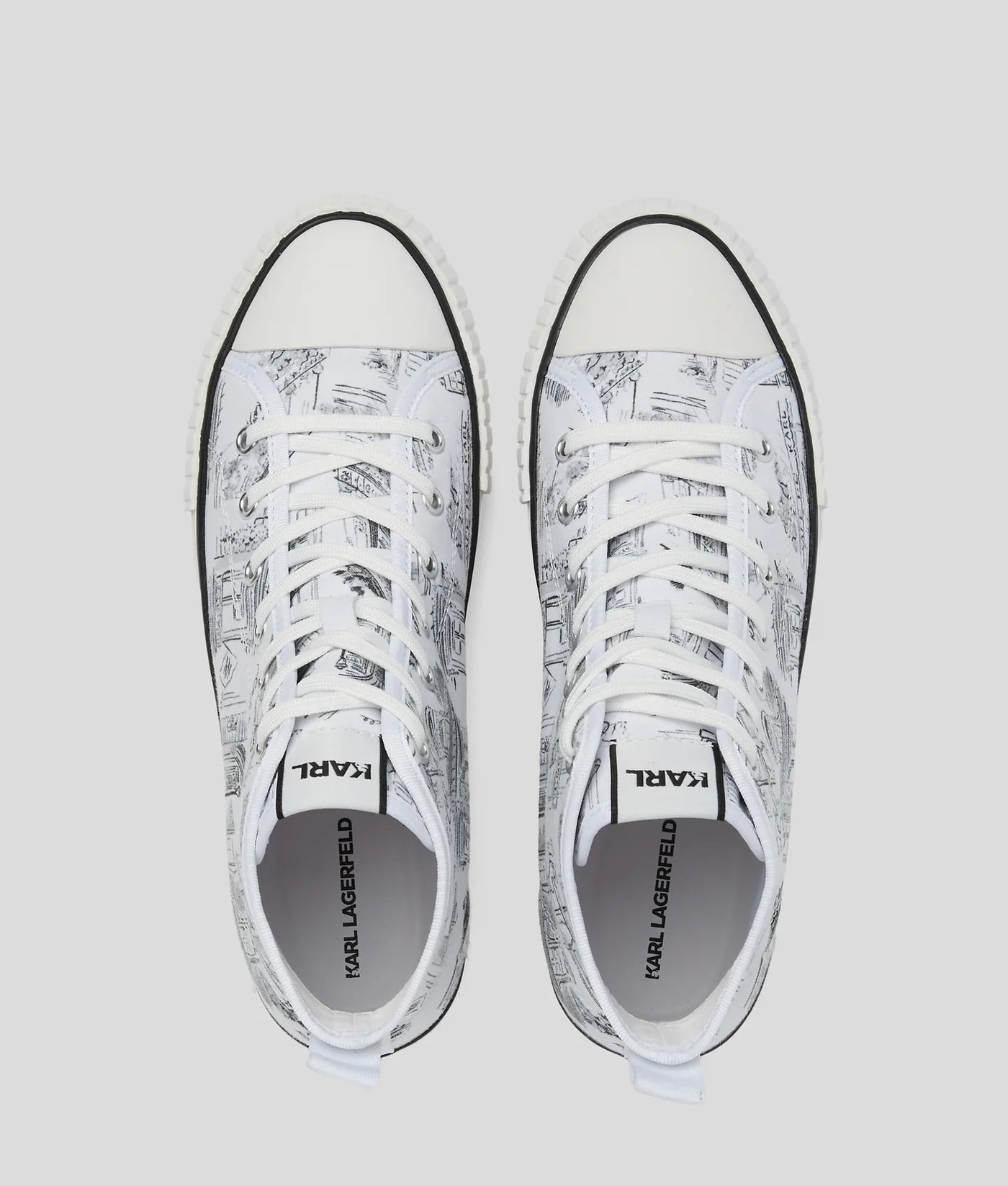 KARL KL X JORGE PARRA HIGH-TOP SNEAKERS