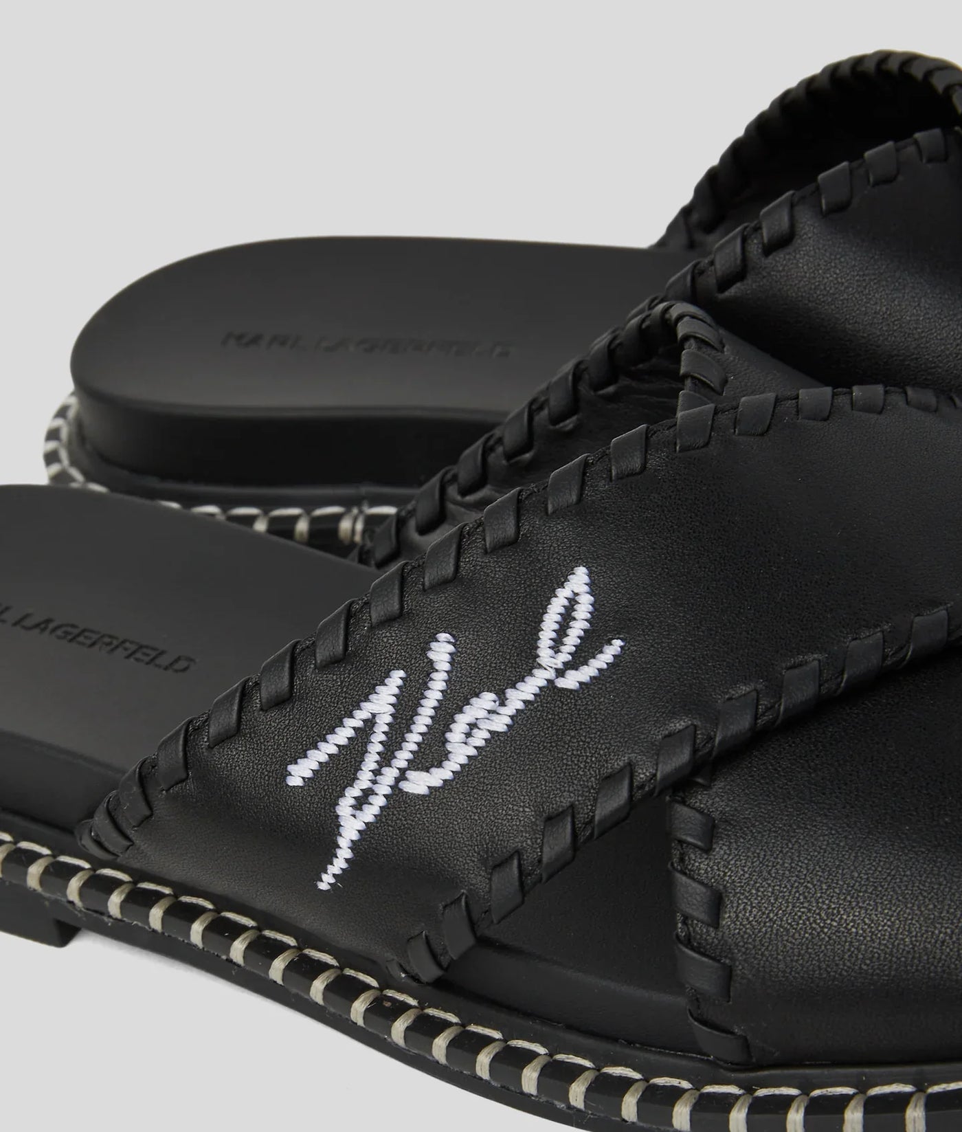 KARL SIGNATURE KLEO WHIPSTITCH SANDALS