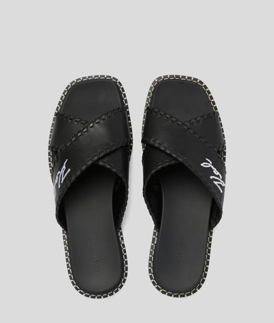 KARL SIGNATURE KLEO WHIPSTITCH SANDALS